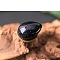 Synthetic Blue Goldstone Egg Figurines Statues for Home Office Desktop Decoration, 30x20mm