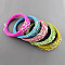 Steel Wire Bracelet Cord DIY Jewelry Making, with Brass Screw Clasp, Mixed Color, 225x1mm
