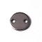 Tarnish Resistant 201 Stainless Steel Links connectors, Blank Tag, Flat Round, Stainless Steel Color, 8x1mm, Hole: 1mm