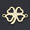 201 Stainless Steel Links connectors, Clovers, Golden, 19.5x14x1mm, Hole: 1.4mm