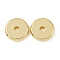 Brass Beads, Cadmium Free & Lead Free, Long-Lasting Plated, Disc, Real 18K Gold Plated, 10x2mm, Hole: 1.6mm