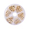 304 Stainless Steel Lobster Claw Clasps, Golden, 9~15x6~9x3~4mm, Hole: 1.2~1.6mm, 60pcs/box