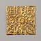 Iron Filigree Joiners Links, Square, 40x40x0.6mm, Hole: 1.4mm