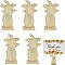 CHGCRAFT 6Pcs Gold Pineapple Place Card Holder Creative Pineapple Position Card Holder Pineapple Resin Table Number Holder for Wedding Party Anniversary, Light Goldenrod Yellow, 20x11x52mm
