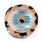 Evil Eye Shape PVC Claw Hair Clips, for Woman Girl, PeachPuff, 43x46x36mm