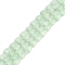 Cat Eye Beads Strands, Faceted, Teardrop, Pale Green, 10x6mm, Hole: 1mm, about 42pcs/strand, 14.76''(37.5cm)