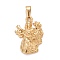 Ion Plating(IP) 304 Stainless Steel Pendants, Textured, Constellation/Zodiac Sign, Virgo, 35x26x3.4mm, Hole: 10x4.5mm