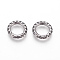 304 Stainless Steel Spring Gate Rings, O Rings, Antique Silver, 18x3.5mm, Inner Diameter: 12mm