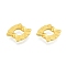 Alloy Bead Frames, Matte Style, Fan, Matte Gold Color, 15.5x15x4mm, Hole: 2mm, Inner Diameter: 7mm
