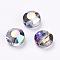 Imitation Austrian Crystal Beads, Grade AAA, K9 Glass, Faceted, Flat Round, Colorful, 8x4mm, Hole: 0.9~1mm