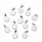 Non-Tarnish Flat Round with San Benito & Word 304 Stainless Steel Charms, Stainless Steel Color, 15x12x1.2mm, Hole: 4x6.5mm