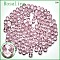 K9 Glass, Imitation Austrian Crystal Beads, Grade AAA, Faceted, Rondelle, Pink, 4x3mm, Hole: 0.7~0.9mm