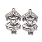 Tarnish Resistant 304 Stainless Steel Pendants, Frog, Stainless Steel Color, 27x17x3mm, Hole: 1.8mm