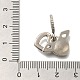 Подвеска из сплава с кристаллами и стразами в европейском стиле FIND-H005-44AS-3