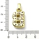 Латунные микропаве прозрачные подвески с фианитом KK-M279-01G-B-3