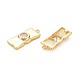 Латунные микропаве прозрачные подвески с фианитом KK-S360-151-NR-2