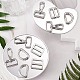 15 шт. 3 стильных железных кольца d FIND-SZ0002-18-4