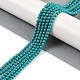 Синтетических нитей бирюзовые бусы G-U004-02G-2