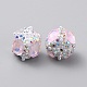 Ручной полимерной глины шариков Rhinestone CLAY-WH20005-002A-01-2