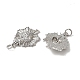 Подвеска из латуни с микропаве из кубического циркония KK-WH0084-06P-2