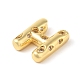 Кулон из латуни с прозрачным кубическим цирконием KK-Z046-01G-H-2