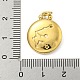 Подвески из нержавеющей стали 304 со стразами STAS-O009-01K-G-3