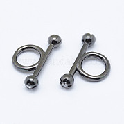 Латунные кубического циркония тумблеры застежки KK-P130-071B-NR