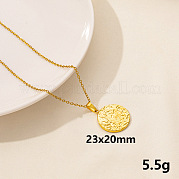 Круглые подвески из нержавеющей стали 304 FU6316-2
