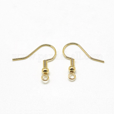 Латунные крючки для сережек X-KK-T032-006G-1