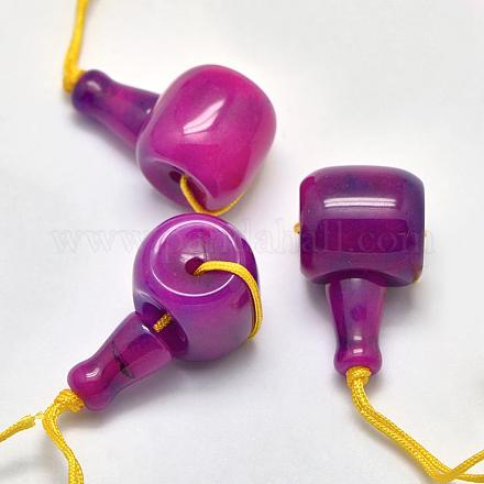 Естественно нефрита 3 отверстие гуру шарики G-K208-02-A-15-1