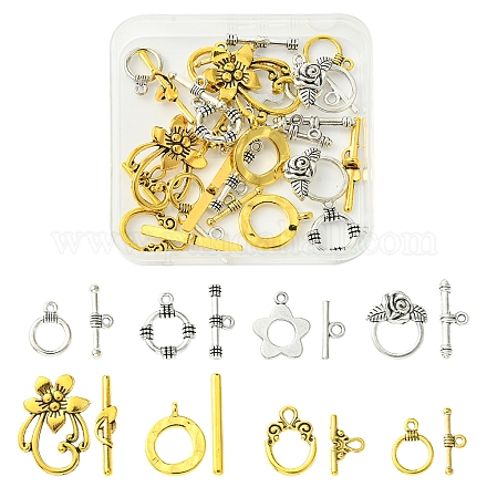 8 стиль застежек из сплава в тибетском стиле FIND-FS0002-43-1