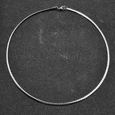 Не тускнеющие ожерелья из нержавеющей стали 304 NJEW-D274-01P-1