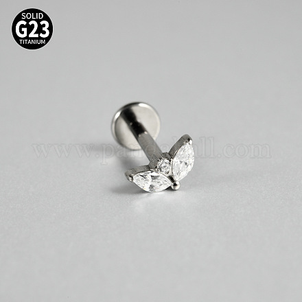 Серьги g23 из титана с микропаве из кубического циркония для хряща WG0CACB-01-1
