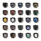 Natural Gemstone Oval Adjustable Rings, Lead Free & Cadmium Free, Red Copper Plated Brass Finger Rings for Women Men, 24.4mm, Inner Diameter: 19.2mm