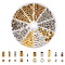 NBEADS 490 Pcs Tibetan Style Alloy Spacer Beads, 10 Styles Metal Bead Mixed Tube Shape Alloy Loose Beads for DIY Jewelry Craft Making, Antique Silver and Antique Golden