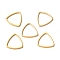 201 Stainless Steel Linking Rings, Triangle, Golden, 12x11.5x1mm