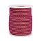 Nylon Threads, Milan Cords/Twisted Cords, Camellia, 3mm, about 21.87 yards(20m)/roll