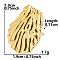 Stylish Irregular Shell Shape 304 Stainless Steel Stud Earrings for Women, Real 18K Gold Plated