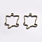 Tibetan Style Alloy Open Back Bezel Pendants, For DIY UV Resin, Epoxy Resin, Pressed Flower Jewelry, Animal, Antique Bronze, 33x27x3mm, Hole: 2.5mm