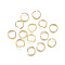 304 Stainless Steel Jump Rings, Open Jump Rings, Real 18k Gold Plated, 20 Gauge, 7x0.8mm