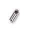 Tarnish Resistant 202 Stainless Steel Cord Ends, Stainless Steel Color, 7.5x3mm, Hole: 2mm, Inner Diameter: 2.5mm