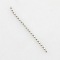Tarnish Resistant 304 Stainless Steel Ball Chains, with Spool, Faceted, Stainless Steel Color, 1.2mm