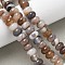 Natural Agate Beads Strands, Dyed & Heated, Rondelle, Tan, 8~8.5x4.5~5.5mm, Hole: 1.4mm, about 41pcs/strand, 7.40~7.48''(18.8~19cm)