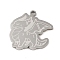 Non-Tarnish 201 Stainless Steel Pendants, Pterosaur Charm, Stainless Steel Color, 21.5x22x1.5mm, Hole: 1mm