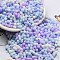 Macaron Color Opaque Frosted Glass Seed Beads, Peanut, Colorful, 6x3x3mm, Hole: 1.2mm, about 88pcs/10g