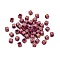 Opaque Acrylic Beads, Cube with Letter, Golden Metal Enlaced, Old Lace, 6x6x9mm, Hole: 3mm, about 3125pcs/500g