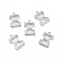 Non-Tarnish 304 Stainless Steel Charms, Greek Alphabet, Stainless Steel Color, Letter.X, 13.8x9.2x1mm, Hole: 1.2mm