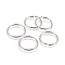 Tarnish Resistant 304 Stainless Steel Open Jump Rings, Stainless Steel Color, 12 Gauge, 30x2mm, Inner Diameter: 26mm, 110pcs/bag