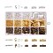 Jewelry Findings Kits, with Iron Ribbon Ends, Brass Lobster Claw Clasps, Iron Jump Rings and Iron Ends with Twist Extender Chains, Mixed Color, Ribbon End: 10~20x7~8x5mm, Hole: 1~2mm, Jump Ring: 4/8x0.7mm, Clasp: 12x7x3mm, Hole: 1mm, Chain: 45~55x3.5mm