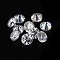 White D Color Round Cut Loose Moissanite Stones, Clear, 2mm, about 32pcs/bag, 1carat/bag